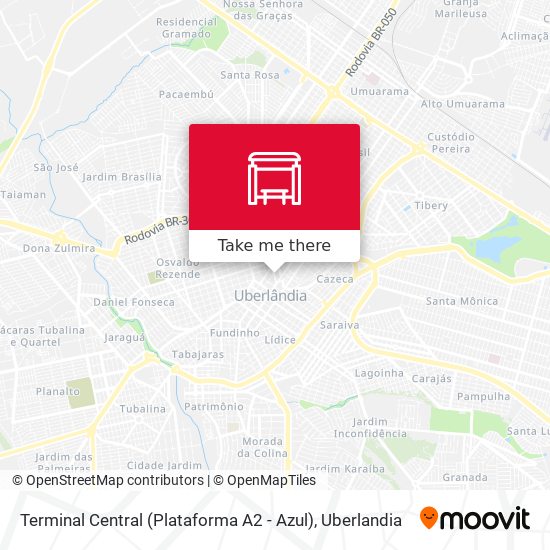 Terminal Central (Plataforma A2 - Azul) map