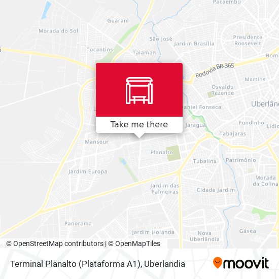 Terminal Planalto (Plataforma A1) map