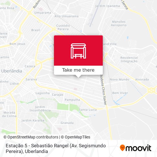 Mapa Estação 5 - Sebastião Rangel (Av. Segismundo Pereira)