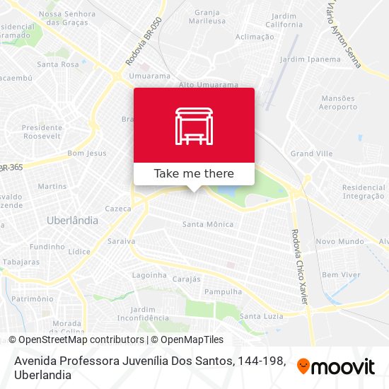 Avenida Professora Juvenília Dos Santos, 144-198 map