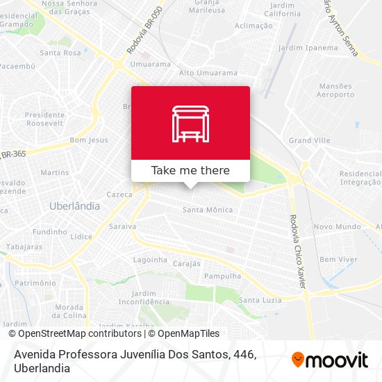 Mapa Avenida Professora Juvenília Dos Santos, 446