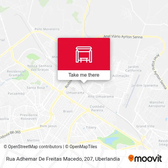 Rua Adhemar De Freitas Macedo, 207 map