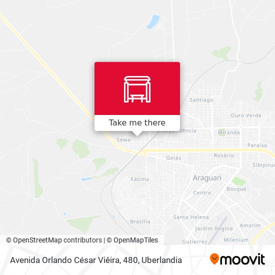 Mapa Avenida Orlando César Viêira, 480