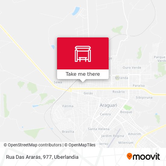 Rua Das Ararás, 977 map