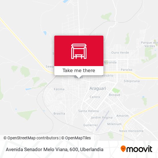 Mapa Avenida Senador Melo Viana, 600