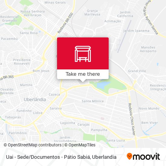 Uai - Sede / Documentos - Pátio Sabiá map