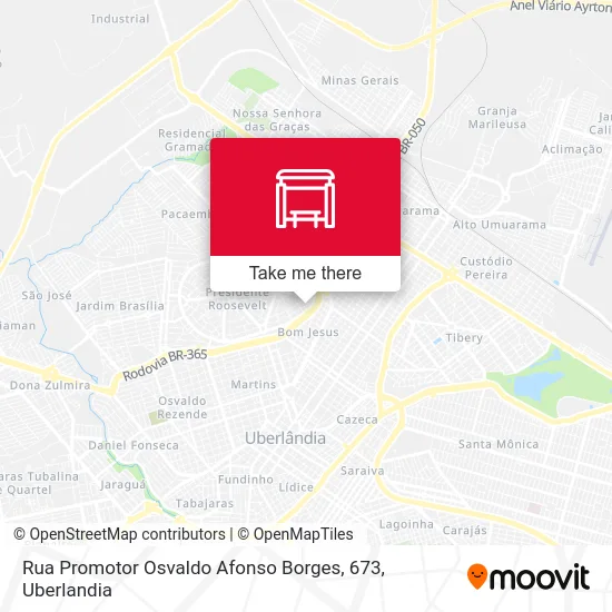 Rua Promotor Osvaldo Afonso Borges, 673 map