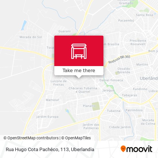 Mapa Rua Hugo Cota Pachêco, 113