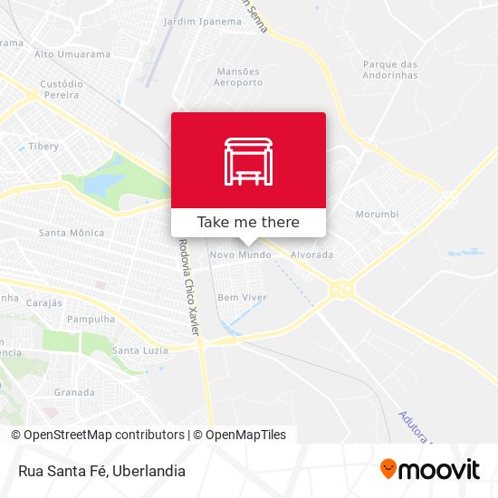 Mapa Rua Santa Fé