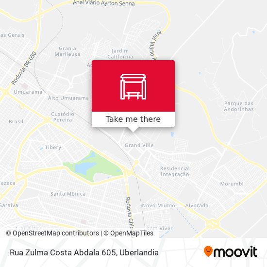 Mapa Rua Zulma Costa Abdala 605