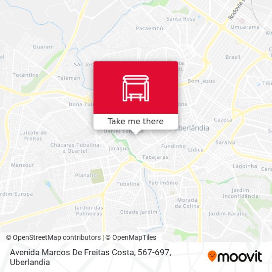 Mapa Avenida Marcos De Freitas Costa, 567-697