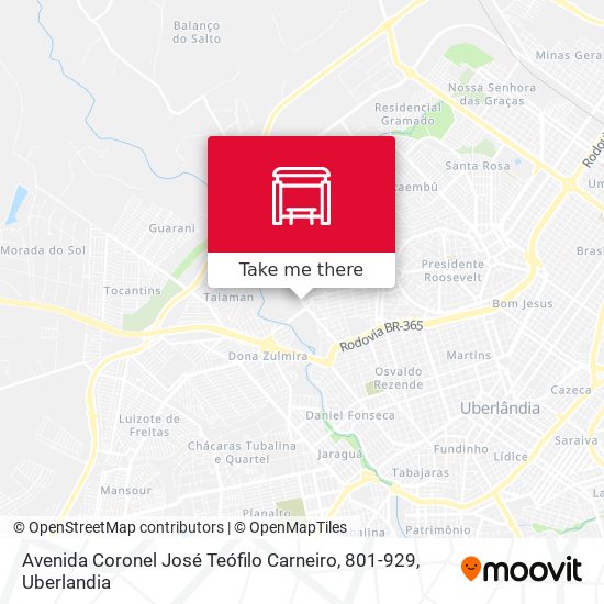 Avenida Coronel José Teófilo Carneiro, 801-929 map