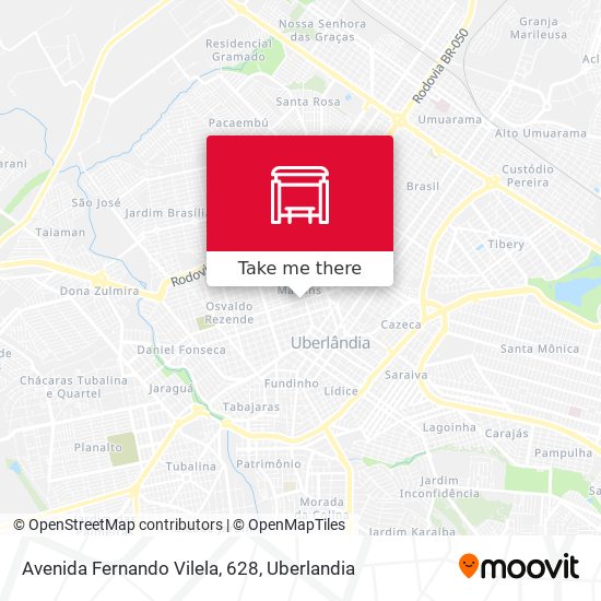 Mapa Avenida Fernando Vilela, 628