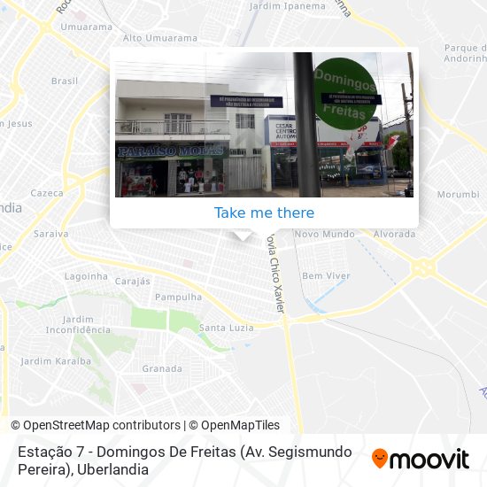 Estação 7 - Domingos De Freitas (Av. Segismundo Pereira) map