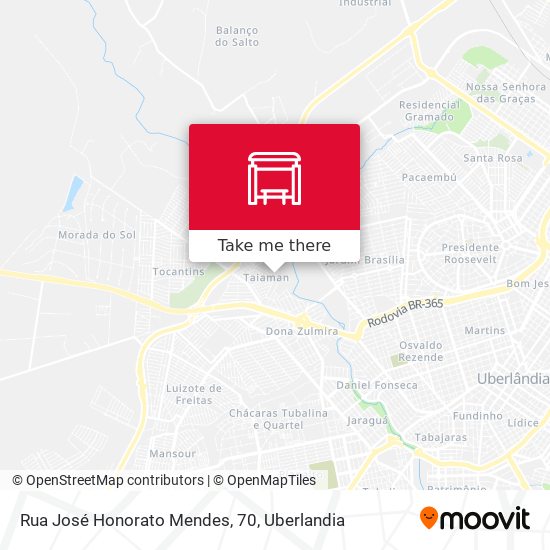 Mapa Rua José Honorato Mendes, 70