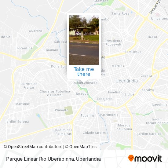 Parque Linear Rio Uberabinha map