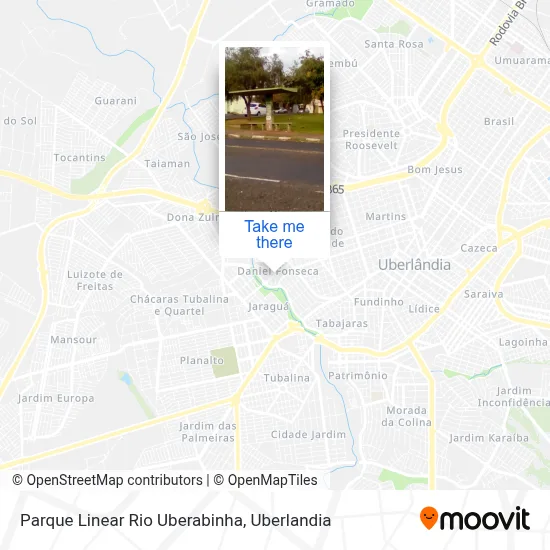 Parque Linear Rio Uberabinha map