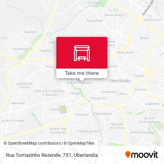 Mapa Rua Tomazinho Rezende, 751