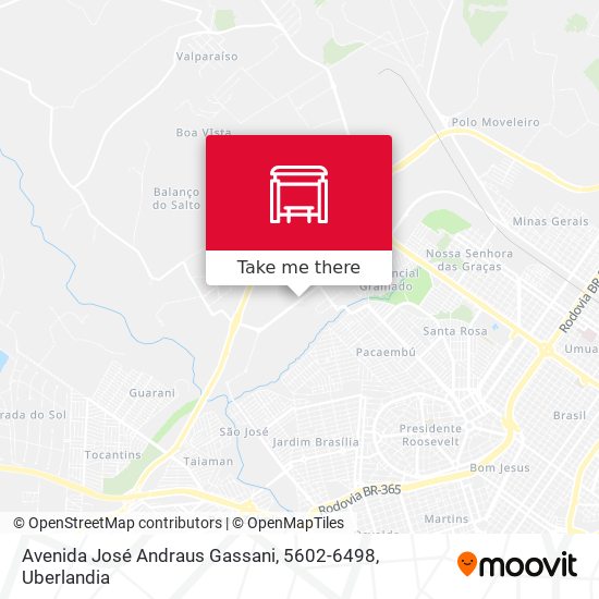 Mapa Avenida José Andraus Gassani, 5602-6498