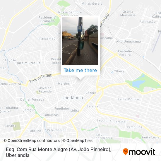 Esq. Com Rua Monte Alegre (Av. João Pinheiro) map