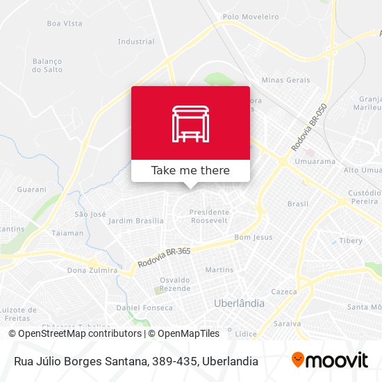 Mapa Rua Júlio Borges Santana, 389-435