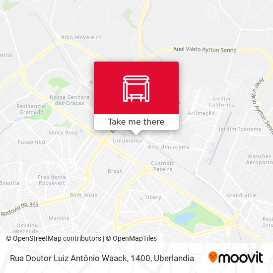 Mapa Rua Doutor Luiz Antônio Waack, 1400