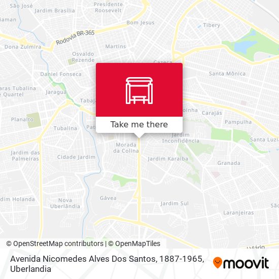 Avenida Nicomedes Alves Dos Santos, 1887-1965 map