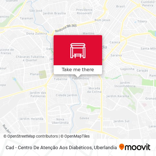 Cad - Centro De Atenção Aos Diabéticos map