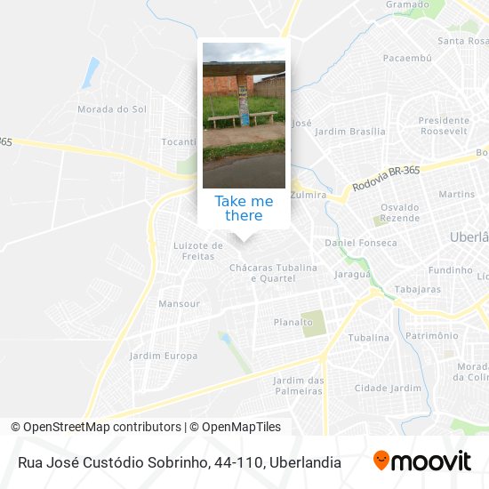 Mapa Rua José Custódio Sobrinho, 44-110