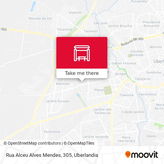 Mapa Rua Alceu Alves Mendes, 305