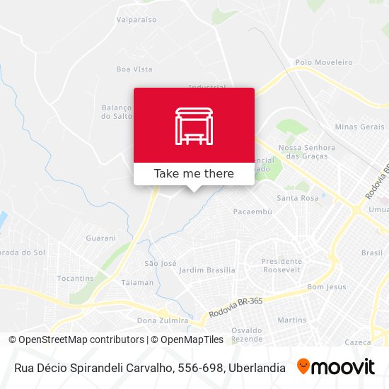 Rua Décio Spirandeli Carvalho, 556-698 map