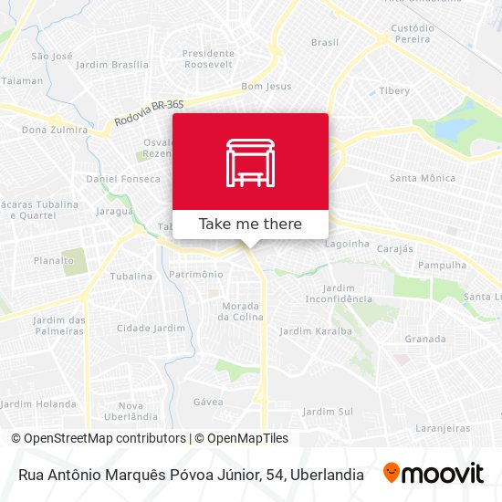 Mapa Rua Antônio Marquês Póvoa Júnior, 54