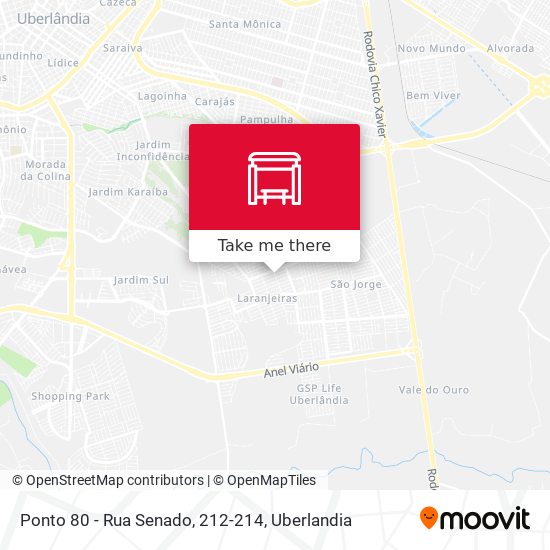 Mapa Ponto 80 - Rua Senado, 212-214