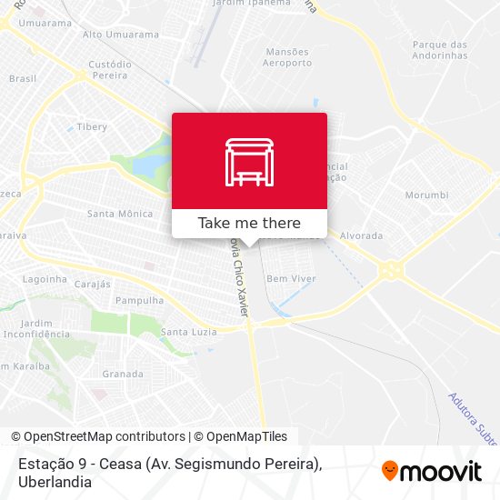 Estação 9 - Ceasa (Av. Segismundo Pereira) map