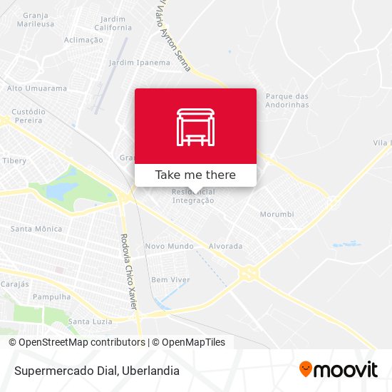 Supermercado Dial map