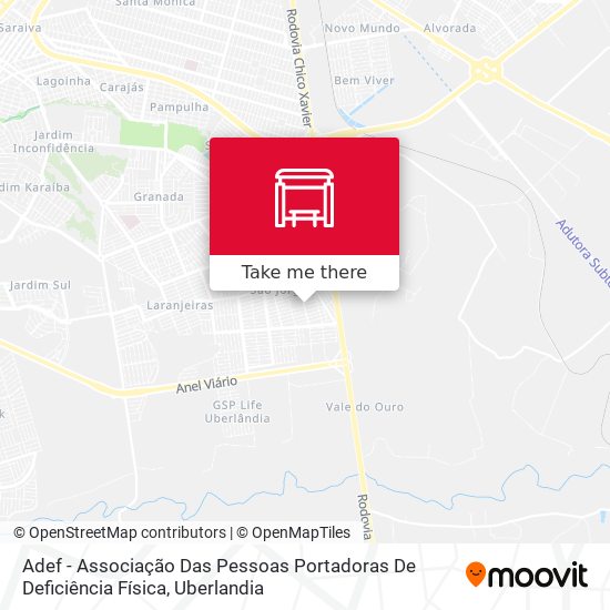 Adef - Associação Das Pessoas Portadoras De Deficiência Física map