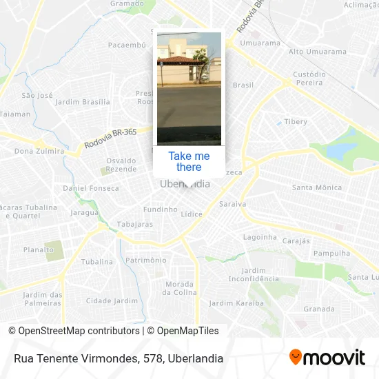 Rua Tenente Virmondes, 578 map