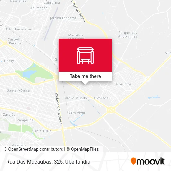 Rua Das Macaúbas, 325 map