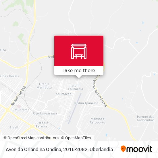 Mapa Avenida Orlandina Ondina, 2016-2082