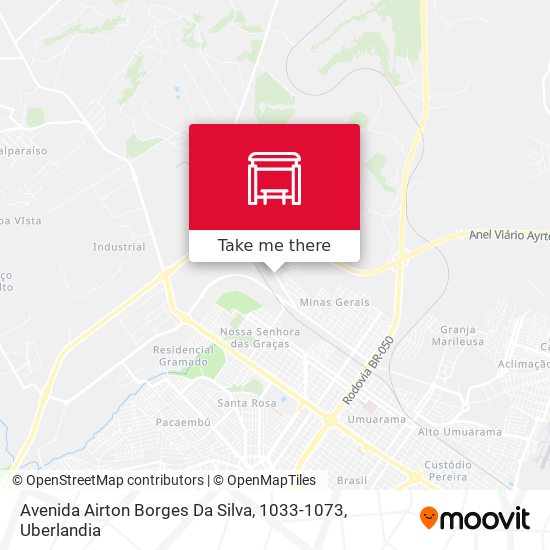 Mapa Avenida Airton Borges Da Silva, 1033-1073