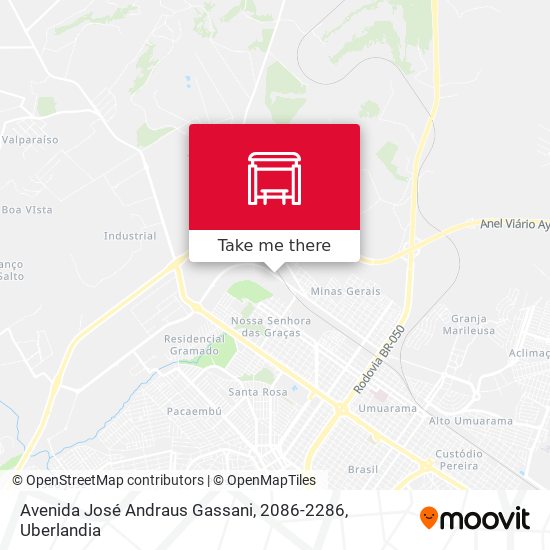 Mapa Avenida José Andraus Gassani, 2086-2286