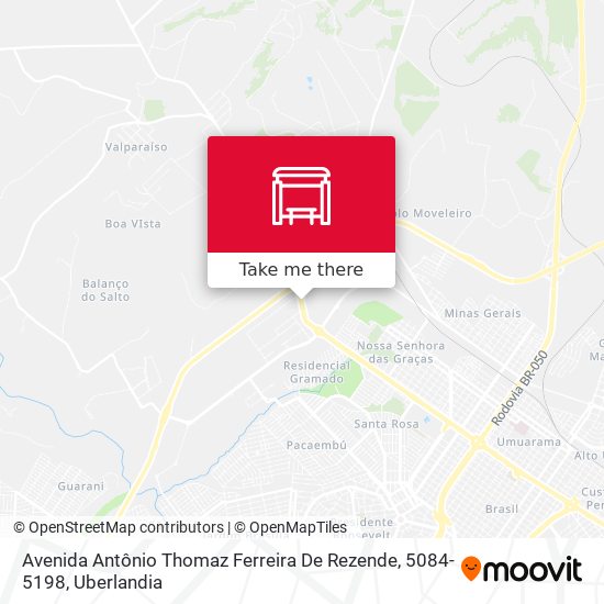 Avenida Antônio Thomaz Ferreira De Rezende, 5084-5198 map