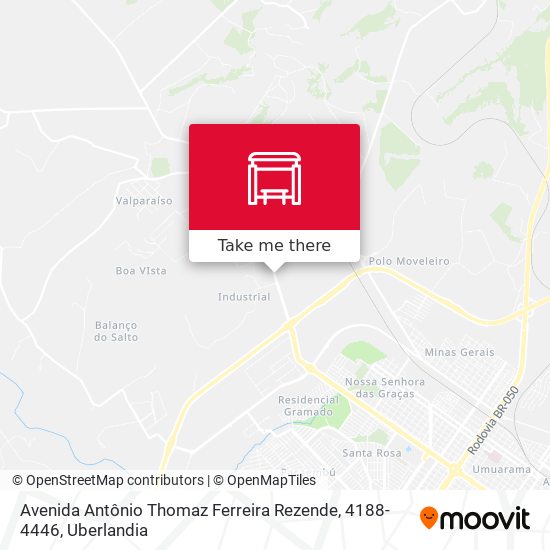 Avenida Antônio Thomaz Ferreira Rezende, 4188-4446 map