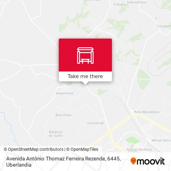 Mapa Avenida Antônio Thomaz Ferreira Rezende, 6445