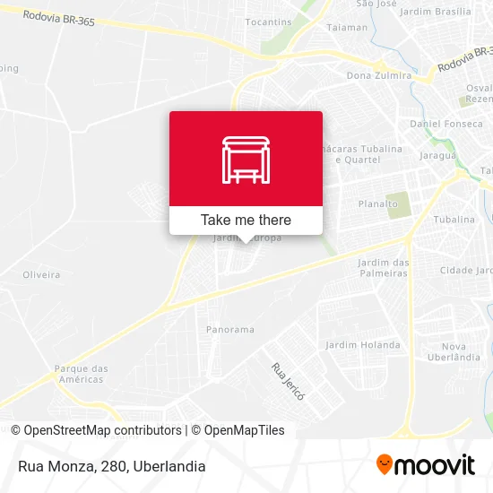 Rua Monza, 280 map
