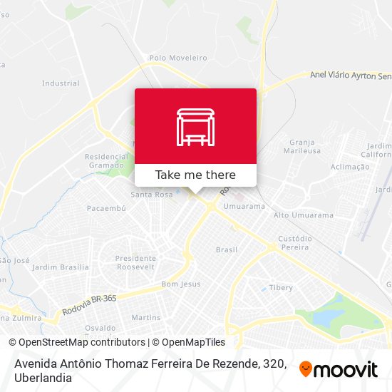 Avenida Antônio Thomaz Ferreira De Rezende, 320 map