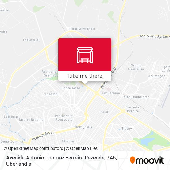 Mapa Avenida Antônio Thomaz Ferreira Rezende, 746