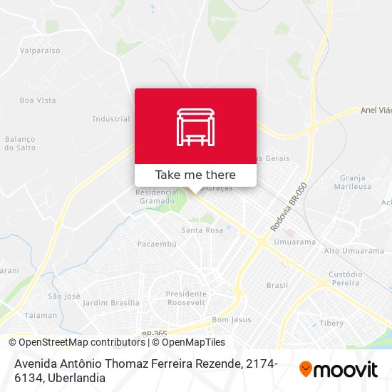 Avenida Antônio Thomaz Ferreira Rezende, 2174-6134 map