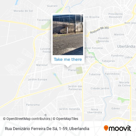 Mapa Rua Denizário Ferreira De Sá, 1-59