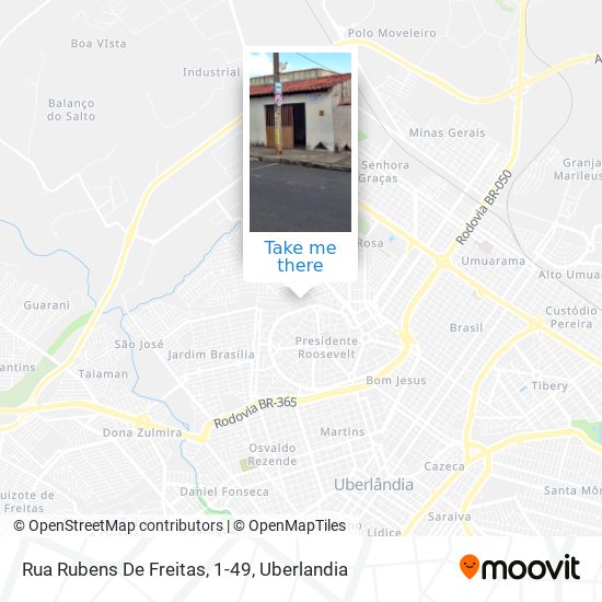 Rua Rubens De Freitas, 1-49 map